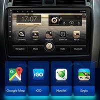 9 inç 2 Din Android araba oyuncu 2 + 32GB GPS Navigator DVD radyo multimedya ses Video akıllı Stereo