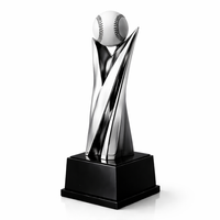 Trophée de baseball personnalisé en résine WeiVista, production en usine pour les événements de tournoi
