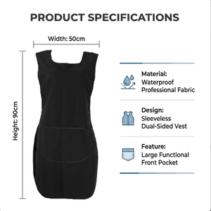 Capes de coiffeur imperméables sans manches pour <span class=keywords><strong>la</strong></span> coupe et <span class=keywords><strong>la</strong></span> coloration des cheveux, tablier de travail pour salon de coiffure et <span class=keywords><strong>barbier</strong></span> - Product Image 2