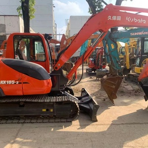 Solid Chassis Pre‑Owned Kubota KX185‑3 Hydraulic <b>Digger</b>, Compact Heavy Unit for Housing Site Excavation & <b>Trenching</b> - Product Image 1