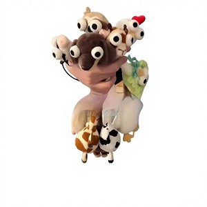 Llavero Colgante de Peluche Creativo de Chihuahua y Dachshund de Cuello Largo con Relleno de Algodón PP y Material Plástico - Product Image 1