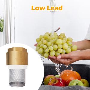 Valvola a pedale manuale in ottone da 1-1/2 pollici DN40 con filtro filtro a maglia valvola di ritegno per acqua olio Gas Media - Product Image 5