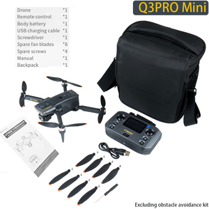 Drone Q3 <span class=keywords><strong>Mini</strong></span> <span class=keywords><strong>Pro</strong></span> GPS 4K Professionnel avec double caméra, nacelle <span class=keywords><strong>3</strong></span> axes, WIFI 5G FPV et évitement d'obstacles - Product Image 3