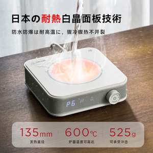 Estufa eléctrica para té con base de cerámica, 120W, 2100W, apagado automático, función para mantener el calor, para preparar té - Product Image 5