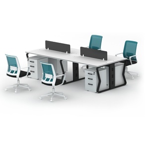Fashion Furniture L Shaped Cubicle Office Workstation <b>Computer</b> <b>Desk</b> <b>with</b> <b>Drawers</b> MDF Melamine Wooden Executive Office <b>Desk</b> - Product Image 5