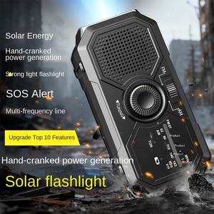 Radio de Emergencia Solar Jukaiwtec SCPJ233 AM FM Portátil con Manivela y Linterna LED para Senderismo y Camping - Product Image 6