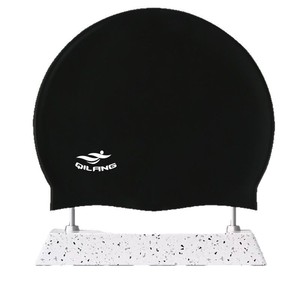 Qilang – bonnet de bain en silicone, couleur unie, pour adultes et enfants, flexible, élastique, imperméable, durable, confortable et doux - Product Image 1