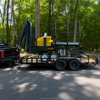 Machine professionnelle de fabrication de bois de chauffage, processeur de découpe et de fendage de bûches de 500 mm pour la production commerciale de bois