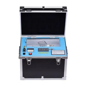 HTJY-80B 80kV BDV Tester Automatico Olio Dielettrico Isolante Tester di Resistenza Olio Apparecchiature di Prova