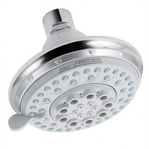 Cabezal de Ducha de 5 Jets, 100 mm de Diámetro, Acabado Cromado, para Baño - Product Image 2