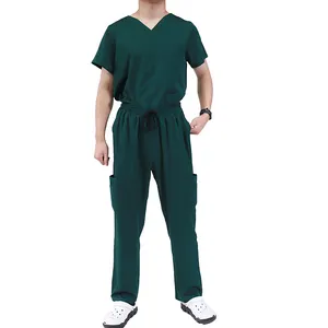 factory custom stretch scrub uniform nursing sets scrubs uniforms sets men uniform for hospital receptionist