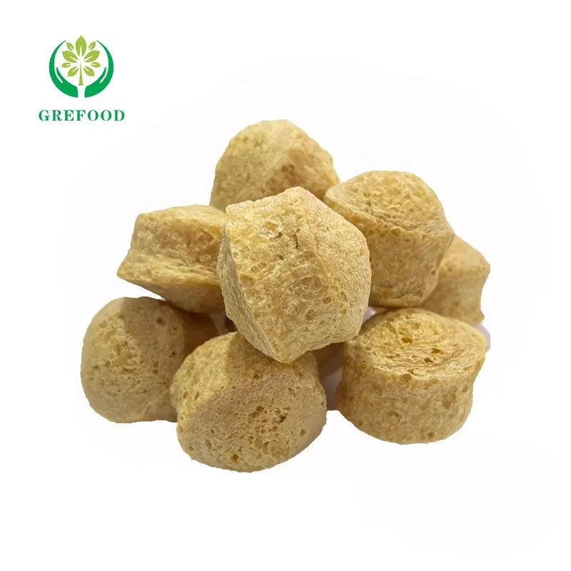 Soy textured vegetable protein Non-GMO soybean meal high rehydration TVP rich fiber vegetarian food 68% textured soy protein