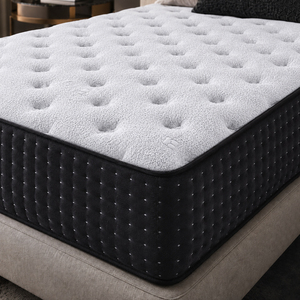 Matelas hybride à ressorts ensachés et mousse à mémoire de forme pour projets hôteliers, tailles Queen et King, emballé sous vide - Product Image 1
