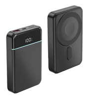 Vente flash - Batterie externe magnétique sans fil à charge rapide PD22.5W 10000mAh avec câble de charge double intégré, écran LED, chargeur portable