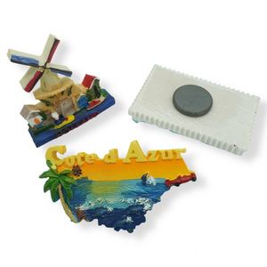 Aimants de réfrigérateur en résine, souvenirs touristiques personnalisés, plage, océan, noix de coco, aimant de réfrigérateur en résine 3D - Product Image 6