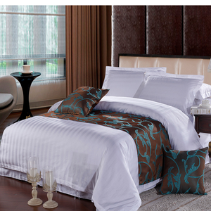 Ropa <span class=keywords><strong>de</strong></span> <span class=keywords><strong>cama</strong></span> <span class=keywords><strong>de</strong></span> hotel <span class=keywords><strong>de</strong></span> 5 estrellas, sábanas <span class=keywords><strong>de</strong></span> tamaño king, a rayas, color blanco - Product Image 6