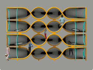 Filet d'escalade en forme de dôme arc-en-ciel pour aire de jeux extérieure personnalisée et sécurisée, pour les zones de jeux intérieures et extérieures et les aires de jeux préscolaires - Product Image 2