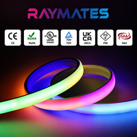 Bande LED COB adressable UL 5 en 1 RGBCCT Magic Color WS2811 24V 26W pour extérieur, éclairage sous armoire et miroir domestique