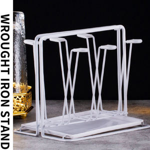 <span class=keywords><strong>En</strong></span> vrac ustensile de cuisine verre thé tasse d'eau suspendus stockage sur support <span class=keywords><strong>or</strong></span> organisateur et support pour tasse - Product Image 3