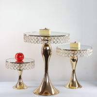 Support à gâteau à 3 étages, supports à gâteau en céramique, ensemble de table à dessert en acrylique, buffet, présentoir à gâteaux et à en-cas
