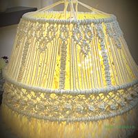 Lampe suspendue en macramé moderne 100 % coton tricoté à la chaîne, respirante, accessoires personnalisés pour chambre à coucher et décoration intérieure – Grande Vente