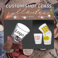 Verres à shot personnalisables avec logo pour Tequila/Espresso – Sublimation avec logo – Faible MOQ disponible – Articles de bar – Petites coupes à vin – Chopes à bière