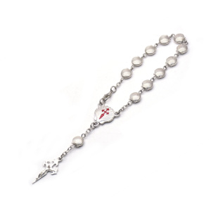 Pulsera <span class=keywords><strong>de</strong></span> Concha <span class=keywords><strong>de</strong></span> Rosario <span class=keywords><strong>de</strong></span> <span class=keywords><strong>Santiago</strong></span> con Cruz, Joyería Religiosa para Regalo - Product Image 6