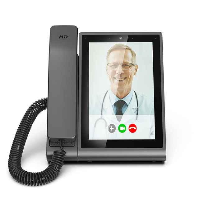 Android SIP Phone Large Screen Touch Panel VOIP Call Video Conference Android System No SIM Card Wireless Desktop IP Phone