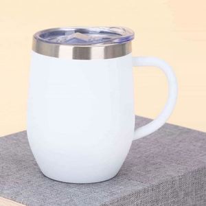 Taza de Café Simple de Acero Inoxidable 304, Termo Portátil para Auto, Regalo de Oficina, Taza para Dos Bebidas - Product Image 5