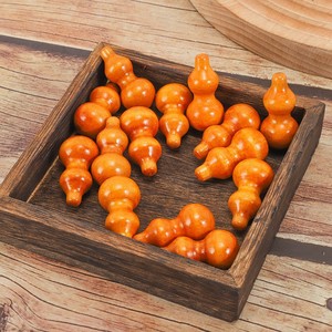Boxwood Gourd Keychain 12mm Portable Car Trailer Key Pendant Auspicious Gift - Product Image 1
