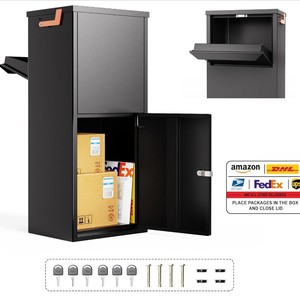 خزانة طرود منزلية أوروبية أمريكية بقفل ميكانيكي مضادة للسرقة ومقاومة للمطر، خزانة طرود للتجارة الإلكترونية عبر الحدود من المصنع - Product Image 6