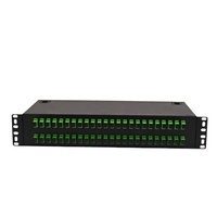 Boîtier de terminaison de fibre optique 2U 48 cœurs SC APC pour montage en rack ODF, panneau de brassage de fibre optique pour réseau CATV FTTH