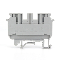 Bloc de bornes double niveau UDK4, connexion par vis 4mm², montage sur rail DIN, connecteur de signal de contrôle industriel multi-niveaux