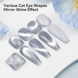 Gatto occhi Gel smalto per unghie chiaro di luna smalto magnetico per unghie argento Glitter UV Gel smalto per Nail Art da te a casa 15ML - Product Image 5