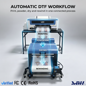 Impresora DTF XP600 A3 de 30 cm con máquina agitadora de polvo, kit de transferencia de película PET para camisetas DTF, bajo costo, ideal para pequeños negocios y emprendimientos. - Product Image 1