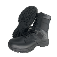 Bottes de sécurité montantes unisexes en cuir microfibre, résistantes, imperméables, avec embout en acier, pour la forêt, vente en gros