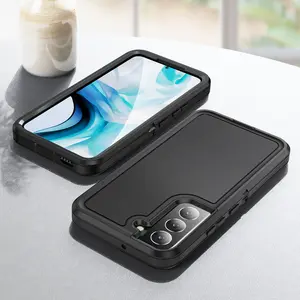 Defender Shockproof 3 IN 1 360 Protection Phone Case Fundas For Samsung Galaxy S24 S23 S22 S21 A54 A14 A24 A34