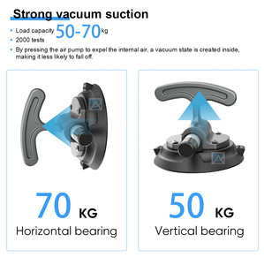 Ventosa de Vacío de Aleación de Aluminio de 4.5 Pulgadas - Mango Ergonómico en T, Liberación con un Clic, Multisuperficie para Levantar Vidrio/Muebles, Bricolaje - Product Image 5
