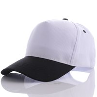 Gorra de Béisbol Personalizada al por Mayor, 100% Algodón, 2 Tonos, Estilo A-Frame, Lisa, de 5 Paneles