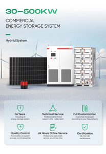 Système solaire hybride complet 50 kW 60 kW 80 kW 100 kW 220 V 380 V pour système d'énergie solaire domestique et industriel Batterie HY-50-200 kW Th - Product Image 4