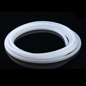 <b>Silicone</b> <b>Tube</b> 10 Mm Outer Diameter White Translucent Industrial Grade Flexible Rubber Hose For Widely Usage - Product Image 1
