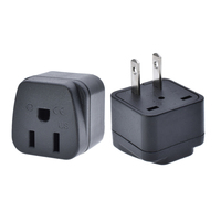 Adaptateur de voyage universel pour prises américaines (USA) vers prises européennes (UE), britanniques (UK), australiennes (AU), italiennes (IT), brésiliennes (BR) et suisses (CH), avec mise à la terre sécurisée pour téléphones portables/ordinateurs portables