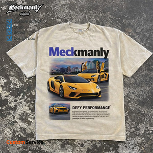 T-shirt pour homme Meckmanly, manches courtes, col rond, imprimé photo, coupe décontractée, tissu en jersey de coton respirant - Product Image 1