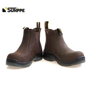 <span class=keywords><strong>Scarpe</strong></span> <span class=keywords><strong>Antinfortunistiche</strong></span> da Lavoro Chelsea in Vera Pelle con Punta in Fibra di Vetro Composita per Uomo e Donna - Product Image 6