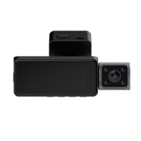 Mini caméra embarquée 4G 3 canaux 4K Ultra ADAS avec WiFi, GPS, capteur G, enregistrement en boucle, caméra avant, intérieure et arrière, avec écran IPS de 3,16 pouces