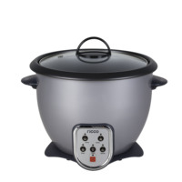Cuiseur à riz électrique numérique 1,8 L 700 W en forme de tambour avec fonctions multiples, cuiseur vapeur facile à nettoyer, tasse doseuse et spatule pour usage domestique