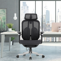 Chaise de bureau ergonomique de luxe, confortable, avec accoudoirs 4D réglables, dossier haut, pivotante, entièrement en maille, pour cadre dirigeant