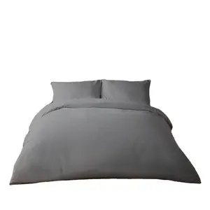 ALPHA TEXTILE Fundas nórdicas Sábanas y fundas de almohada Juego de ropa de cama Funda nórdica gris moderna de lujo