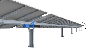 SUPER SOLAR Tracker Photovoltaïque Automatique |   Traqueur solaire à un axe en acier galvanisé à chaud pour projets d'énergie solaire 90 modules - Product Image 2