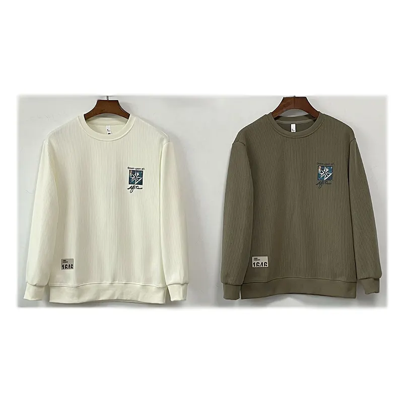 G-SDQL कढ़ाई स्वेटर शर्ट पायथन सूती कपड़े लंबे आस्तीन स्वेटर स्टार पैटर्न विंटेज पल्लोवर हुडी निर्माता